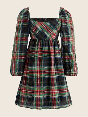 J. Crew Tartan Plaid Dress Size 8